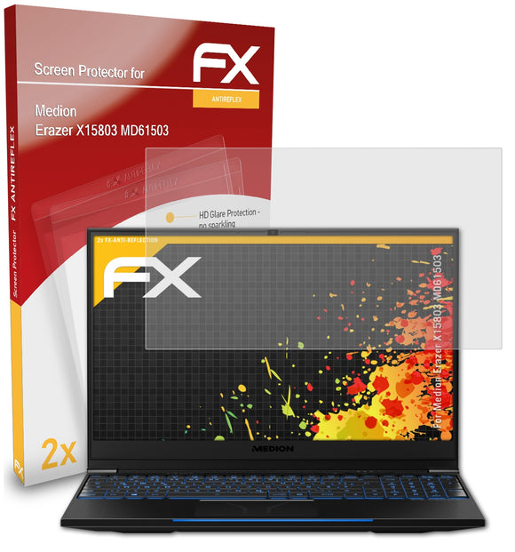 atFoliX FX-Antireflex Displayschutzfolie für Medion Erazer X15803 (MD61503)