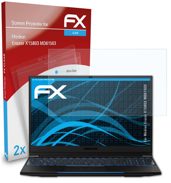 atFoliX FX-Clear Schutzfolie für Medion Erazer X15803 (MD61503)