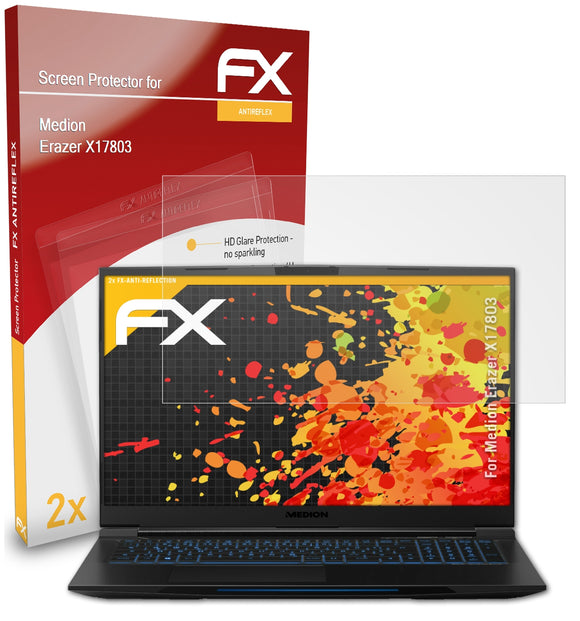 atFoliX FX-Antireflex Displayschutzfolie für Medion Erazer X17803