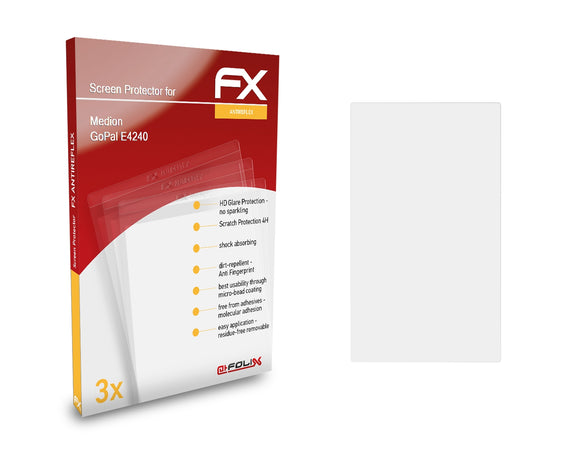 atFoliX FX-Antireflex Displayschutzfolie für Medion GoPal E4240
