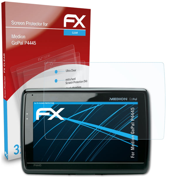 atFoliX FX-Clear Schutzfolie für Medion GoPal P4445