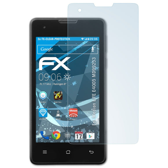 atFoliX FX-Clear Schutzfolie für Medion LIFE E4005 (MD99253)