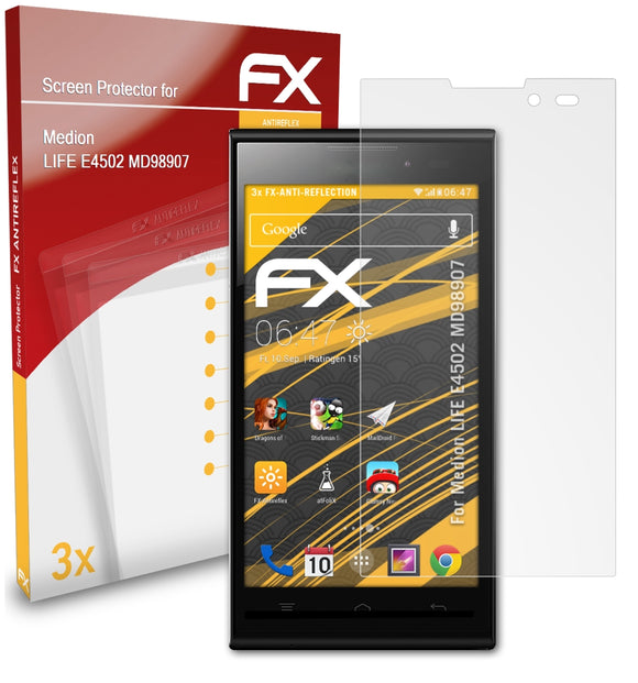 atFoliX FX-Antireflex Displayschutzfolie für Medion LIFE E4502 (MD98907)