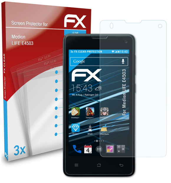 atFoliX FX-Clear Schutzfolie für Medion LIFE E4503