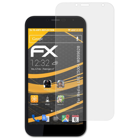 atFoliX FX-Antireflex Displayschutzfolie für Medion LIFE E5004 (MD99628)