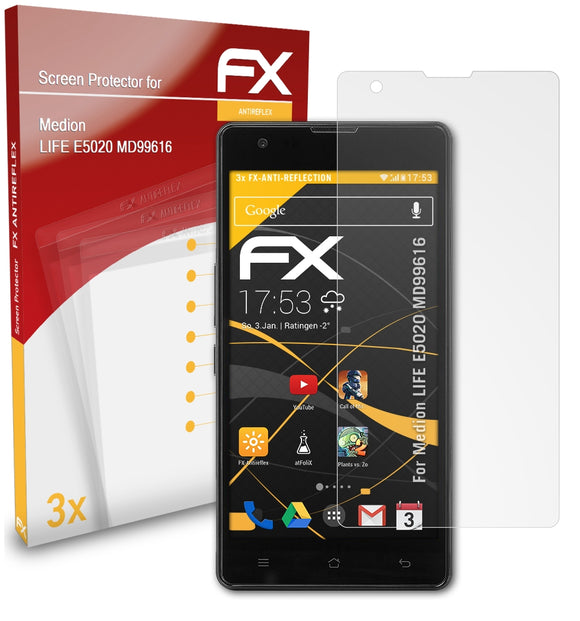 atFoliX FX-Antireflex Displayschutzfolie für Medion LIFE E5020 (MD99616)