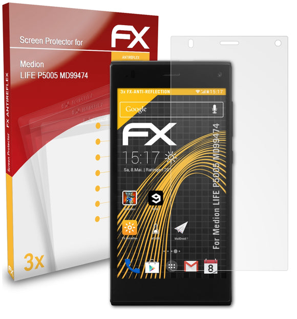 atFoliX FX-Antireflex Displayschutzfolie für Medion LIFE P5005 (MD99474)