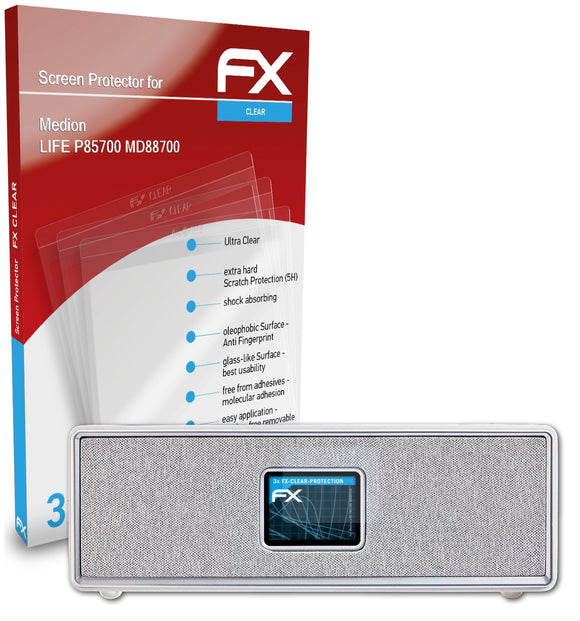 atFoliX FX-Clear Schutzfolie für Medion LIFE P85700 (MD88700)