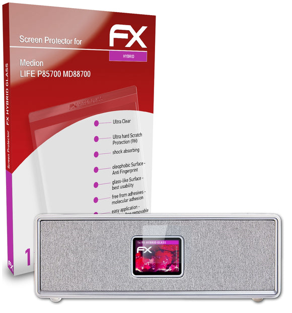 atFoliX FX-Hybrid-Glass Panzerglasfolie für Medion LIFE P85700 (MD88700)