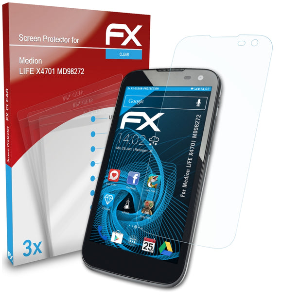 atFoliX FX-Clear Schutzfolie für Medion LIFE X4701 (MD98272)