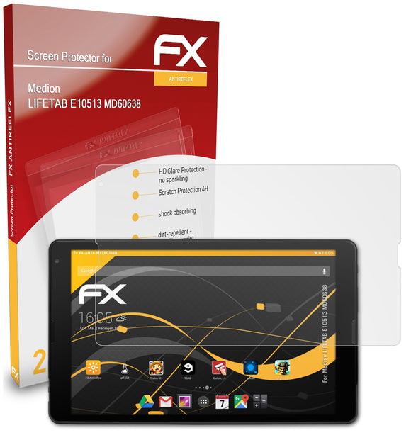 atFoliX FX-Antireflex Displayschutzfolie für Medion LIFETAB E10513 (MD60638)