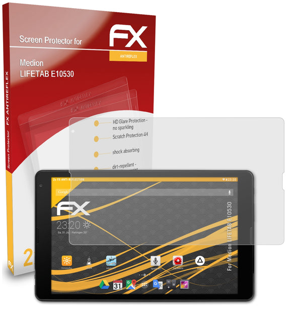 atFoliX FX-Antireflex Displayschutzfolie für Medion LIFETAB E10530