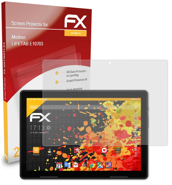 atFoliX FX-Antireflex Displayschutzfolie für Medion LIFETAB E10703