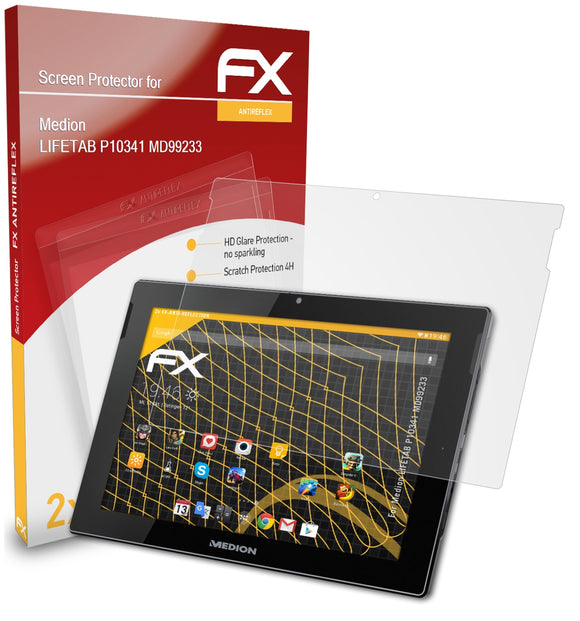 atFoliX FX-Antireflex Displayschutzfolie für Medion LIFETAB P10341 (MD99233)