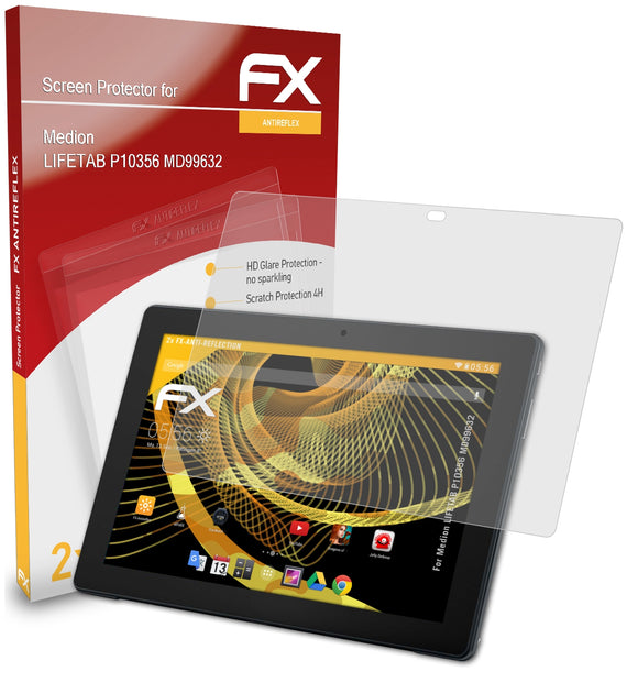 atFoliX FX-Antireflex Displayschutzfolie für Medion LIFETAB P10356 (MD99632)