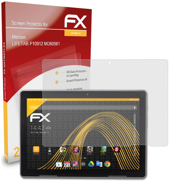 atFoliX FX-Antireflex Displayschutzfolie für Medion LIFETAB P10912 (MD60561)