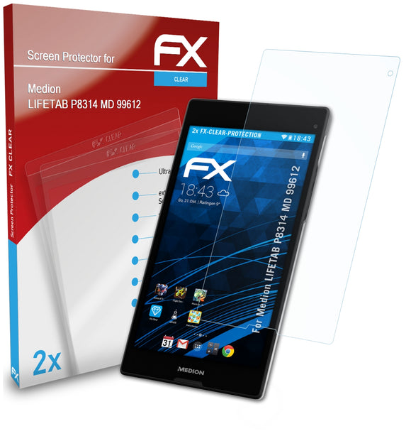 atFoliX FX-Clear Schutzfolie für Medion LIFETAB P8314 (MD 99612)