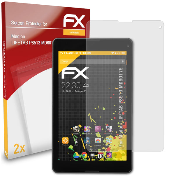 atFoliX FX-Antireflex Displayschutzfolie für Medion LIFETAB P8513 (MD60175)