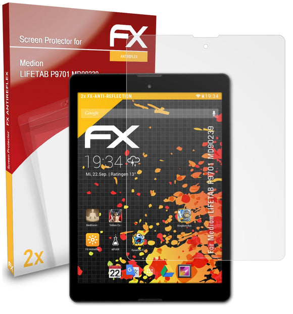 atFoliX FX-Antireflex Displayschutzfolie für Medion LIFETAB P9701 (MD90239)
