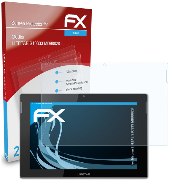atFoliX FX-Clear Schutzfolie für Medion LIFETAB S10333 (MD98828)