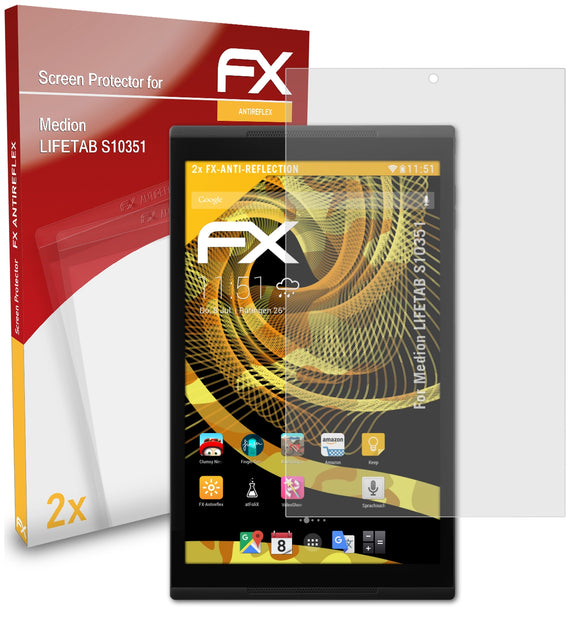 atFoliX FX-Antireflex Displayschutzfolie für Medion LIFETAB S10351