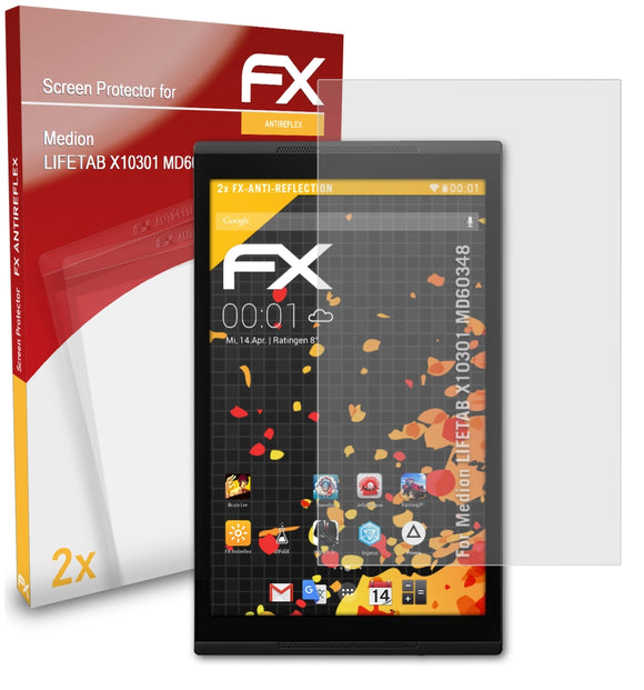 atFoliX FX-Antireflex Displayschutzfolie für Medion LIFETAB X10301 (MD60348)