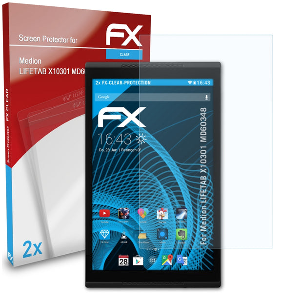 atFoliX FX-Clear Schutzfolie für Medion LIFETAB X10301 (MD60348)