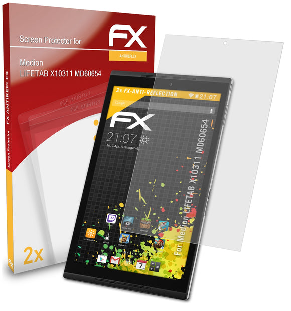 atFoliX FX-Antireflex Displayschutzfolie für Medion LIFETAB X10311 (MD60654)