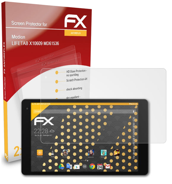 atFoliX FX-Antireflex Displayschutzfolie für Medion LIFETAB X10609 (MD61536)