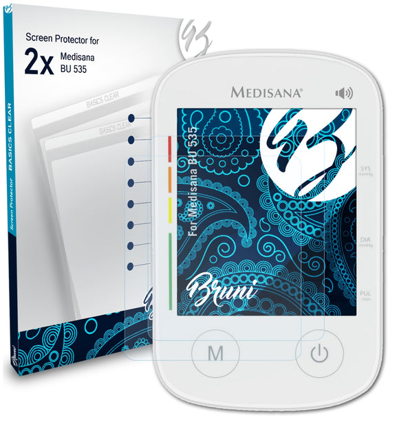 Bruni Basics-Clear Displayschutzfolie für Medisana BU 535