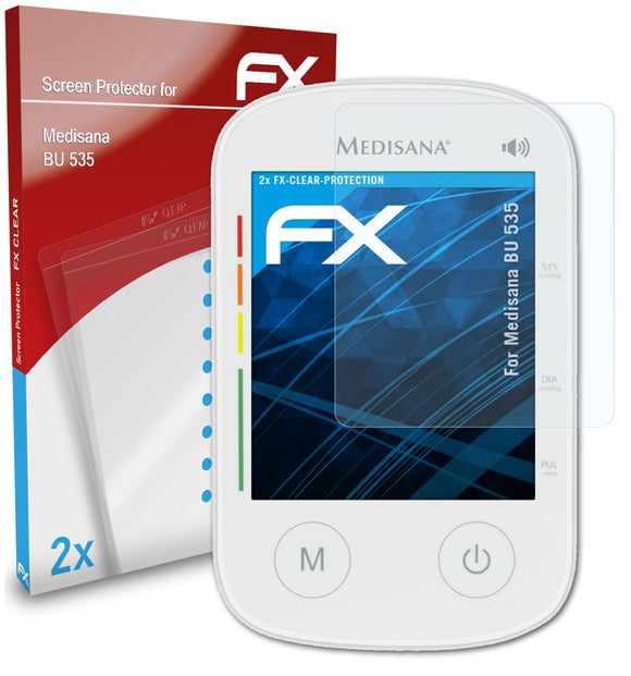 atFoliX FX-Clear Schutzfolie für Medisana BU 535