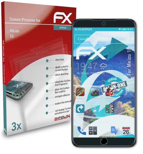 atFoliX FX-ActiFleX Displayschutzfolie für Meizu 15