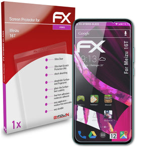 atFoliX FX-Hybrid-Glass Panzerglasfolie für Meizu 16T