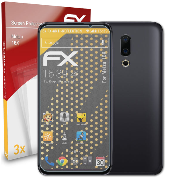 atFoliX FX-Antireflex Displayschutzfolie für Meizu 16X