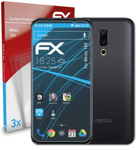 atFoliX FX-Clear Schutzfolie für Meizu 16X