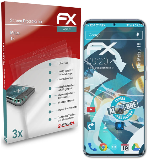 atFoliX FX-ActiFleX Displayschutzfolie für Meizu 18