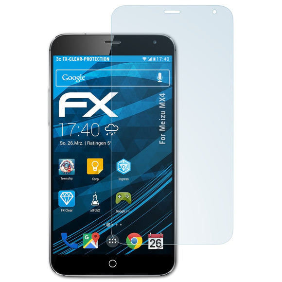 atFoliX FX-Clear Schutzfolie für Meizu MX4