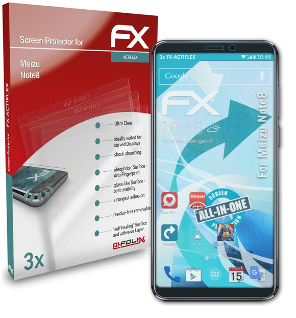 atFoliX FX-ActiFleX Displayschutzfolie für Meizu Note8
