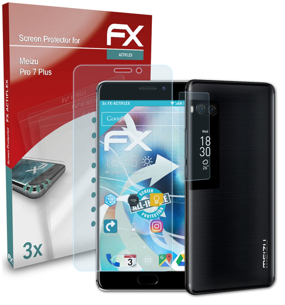 atFoliX FX-ActiFleX Displayschutzfolie für Meizu Pro 7 Plus
