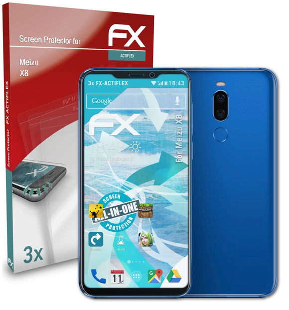 atFoliX FX-ActiFleX Displayschutzfolie für Meizu X8