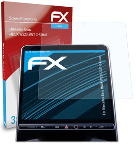 atFoliX FX-Clear Schutzfolie für Mercedes-Benz MBUX W223 (2021 C-Klasse)