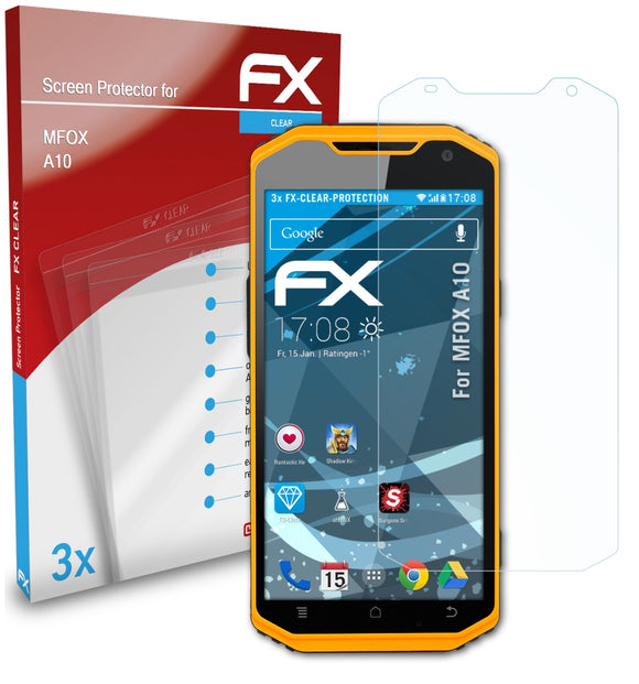 atFoliX FX-Clear Schutzfolie für MFOX A10
