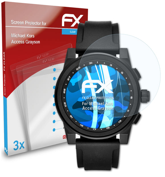 atFoliX FX-Clear Schutzfolie für Michael Kors Access Grayson