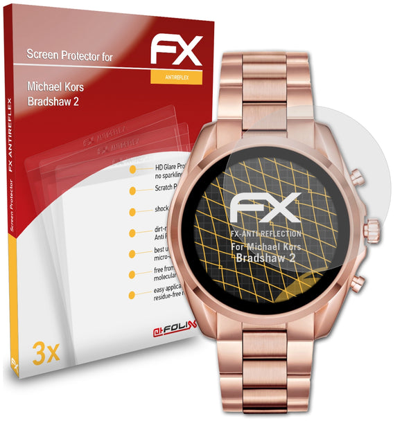 atFoliX FX-Antireflex Displayschutzfolie für Michael Kors Bradshaw 2