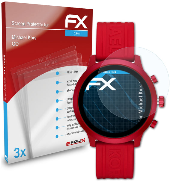 atFoliX FX-Clear Schutzfolie für Michael Kors GO