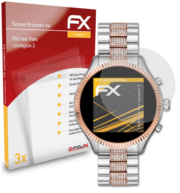 atFoliX FX-Antireflex Displayschutzfolie für Michael Kors Lexington 2