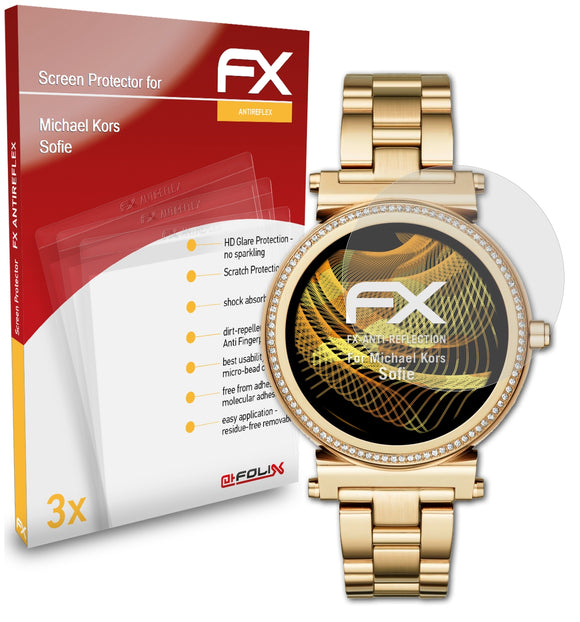 atFoliX FX-Antireflex Displayschutzfolie für Michael Kors Sofie