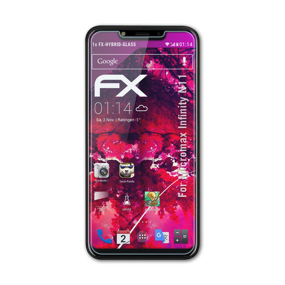 atFoliX FX-Hybrid-Glass Panzerglasfolie für Micromax Infinity N11
