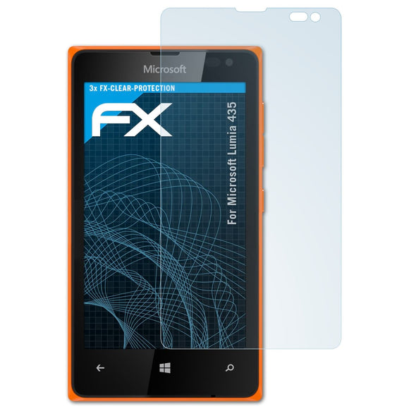atFoliX FX-Clear Schutzfolie für Microsoft Lumia 435