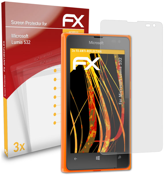 atFoliX FX-Antireflex Displayschutzfolie für Microsoft Lumia 532
